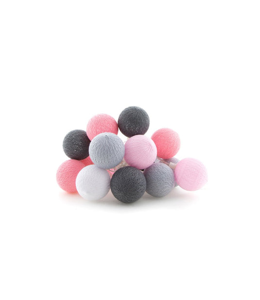 Cotton Ball Lights - Buitenlichtslinger  - Roza