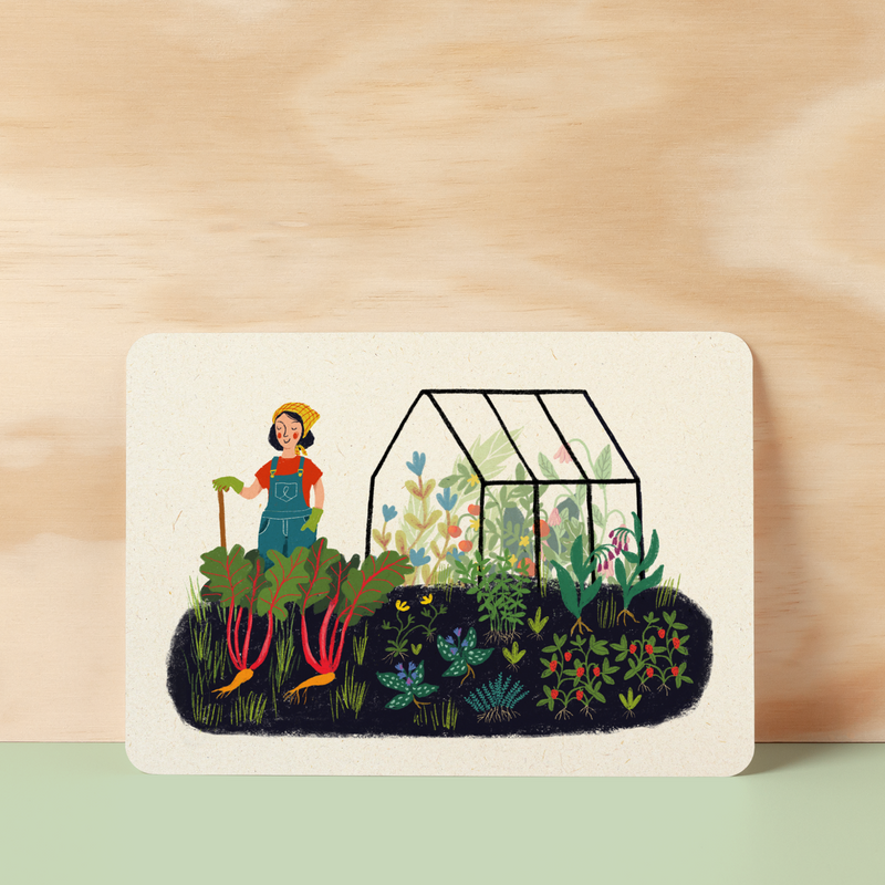 Afbeelding laden in Galerijviewer, Ansichtkaart |  The happy gardener
