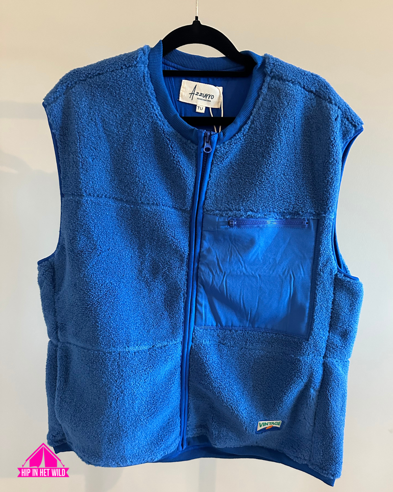 Afbeelding laden in Galerijviewer, Teddy Gilet in Blauw
