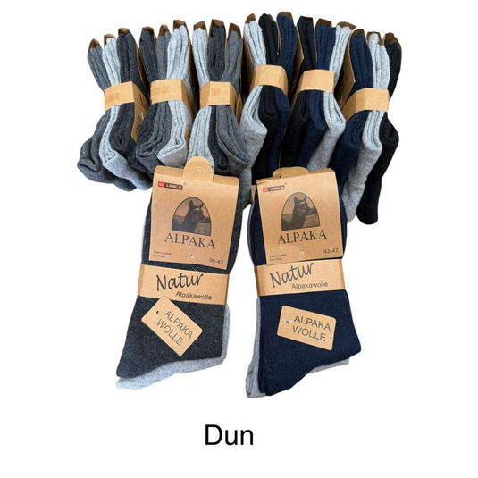 100% Alpaca wollen sokken Viggo – heren – set van 3 paar