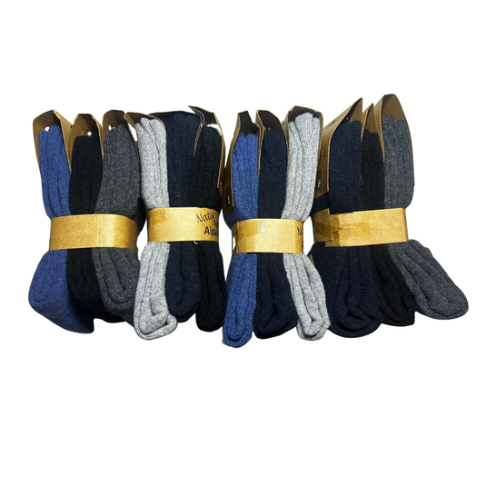 100% Alpaca wollen sokken Ivar – heren – dik – set van 3 paar
