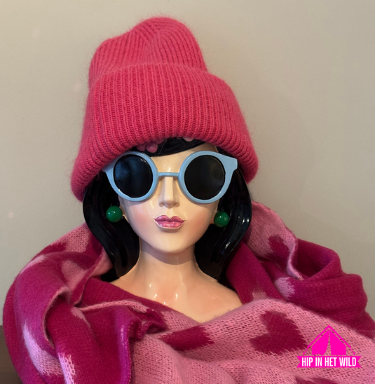 Fuchsia muts - beanie
