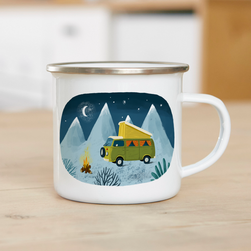 Emaille mok | Van leven