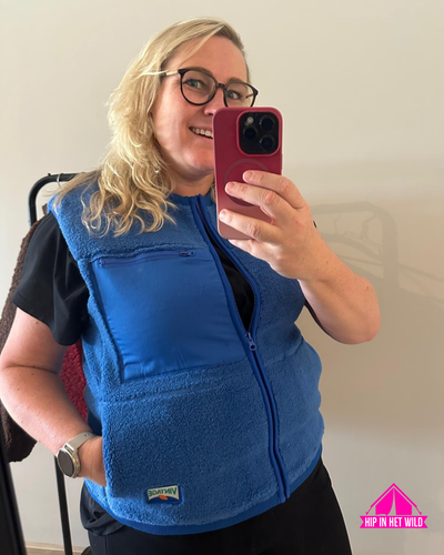 Teddy Gilet in Blauw