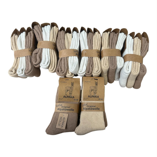 100% Alpaca wollen sokken Maja – dames – dik – set van 3 paar