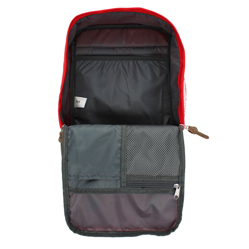 Afbeelding laden in Galerijviewer, Rex London Compacte rugzak in geel, rood, groen en roze.
