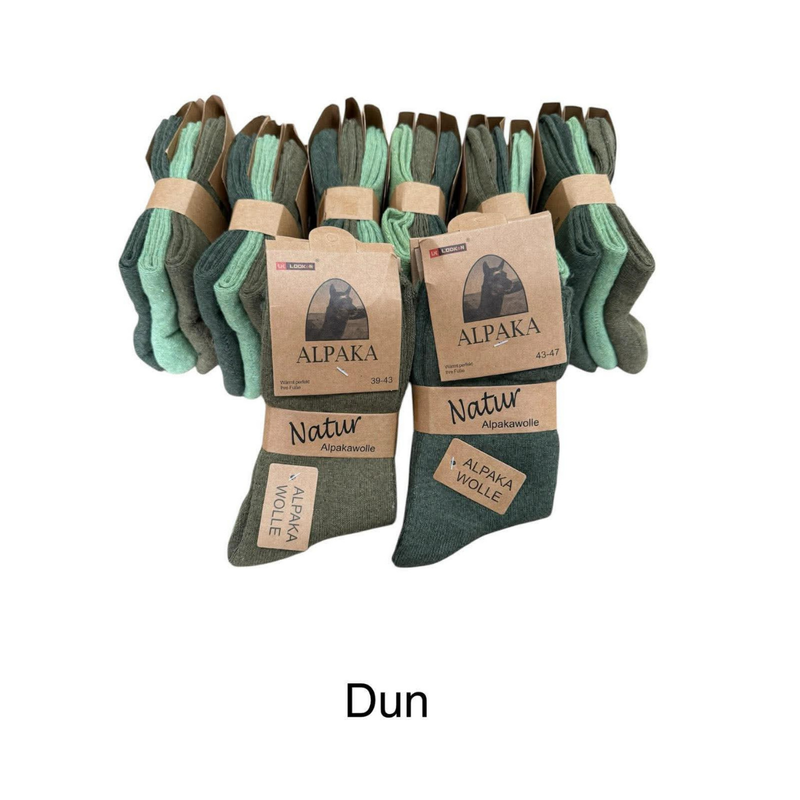 Afbeelding laden in Galerijviewer, 100% Alpaca wollen sokken Finn – heren – set van 3 paar
