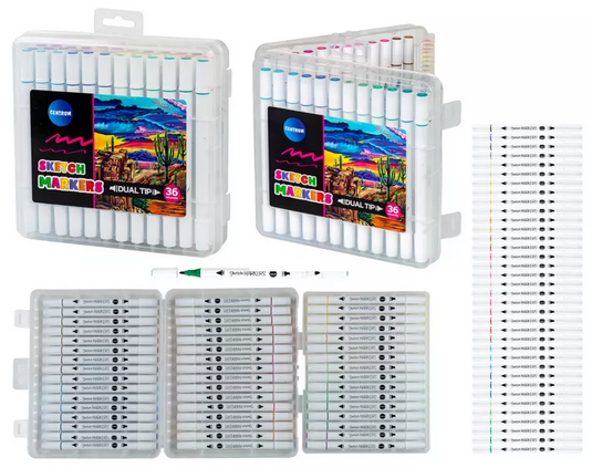 36 sketch markers - stiften