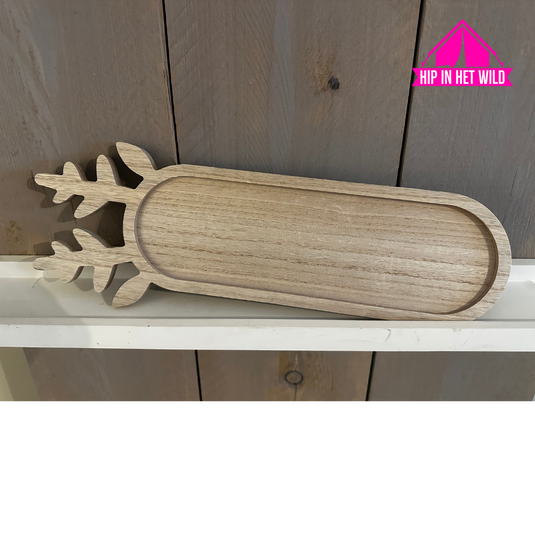 Houten dienblad gewei