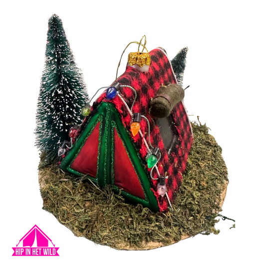 Kerstornament tent 11cm