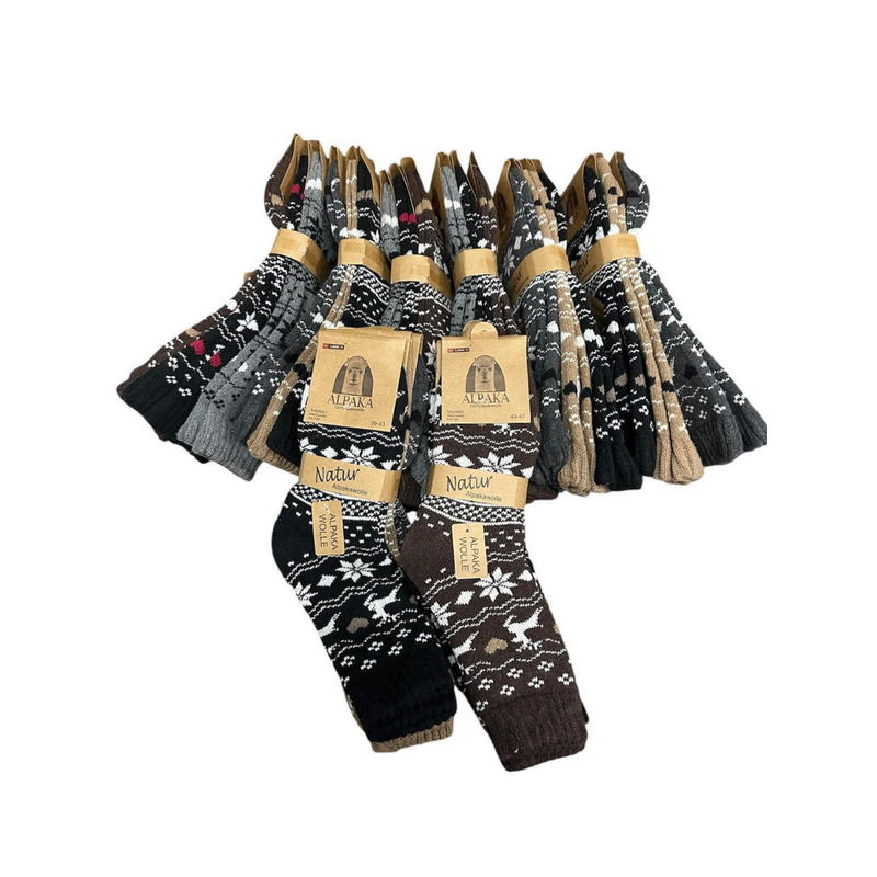 Afbeelding laden in Galerijviewer, 100% Alpaca sokken Sven – heren – 3 paar

