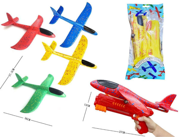 Afbeelding laden in Galerijviewer, Air foam vliegtuig met afschietpistool
