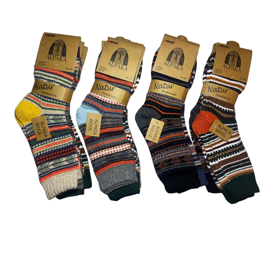 100% Alpaca wollen sokken Björn – heren – set van 3 paar