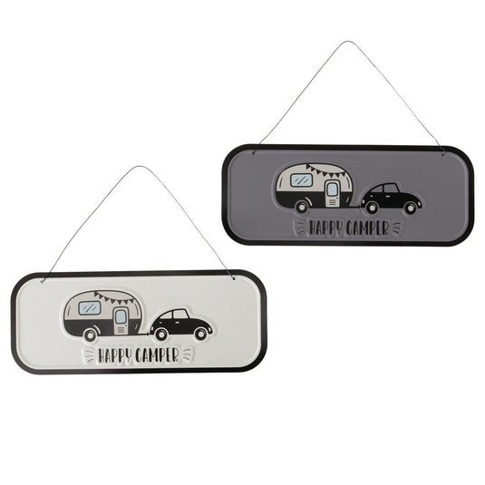Wandbord Happy Camper 30x0,3x12cm