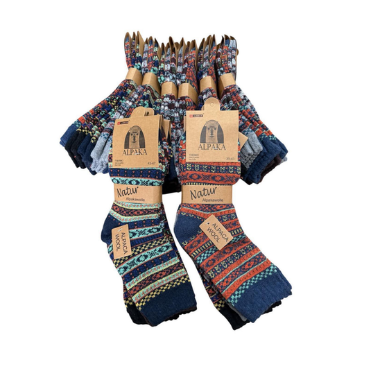 100% Alpaca wollen sokken Odin – heren – set van 3 paar