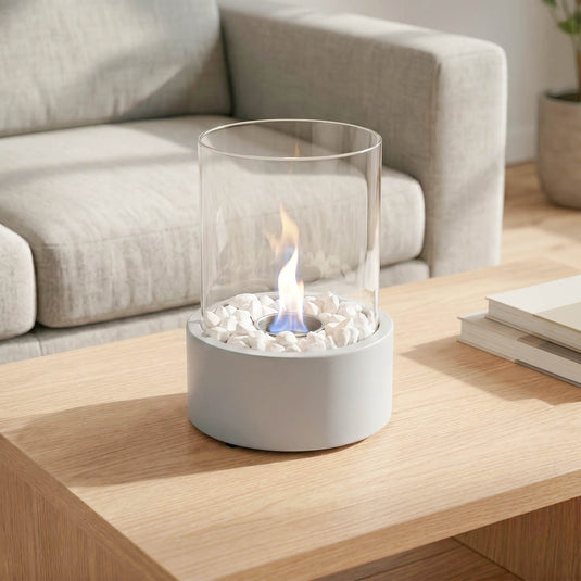 Tafelhaard - Rond – Koel Grijs – Binnen & Buiten – 26,5 cm
