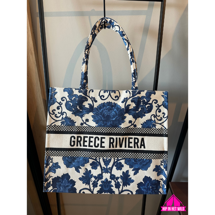 Greece Riviera canvas tas