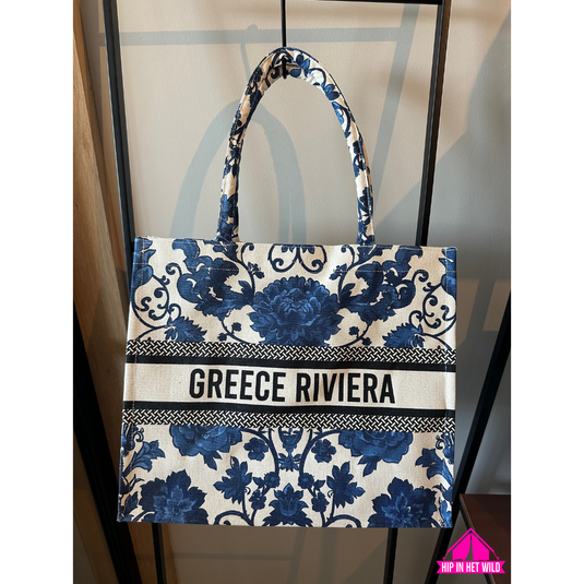 Greece Riviera canvas tas