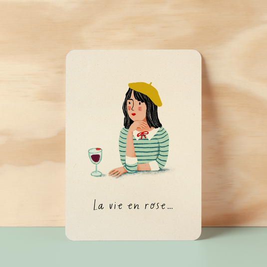 Ansichtkaart | La vie en rose