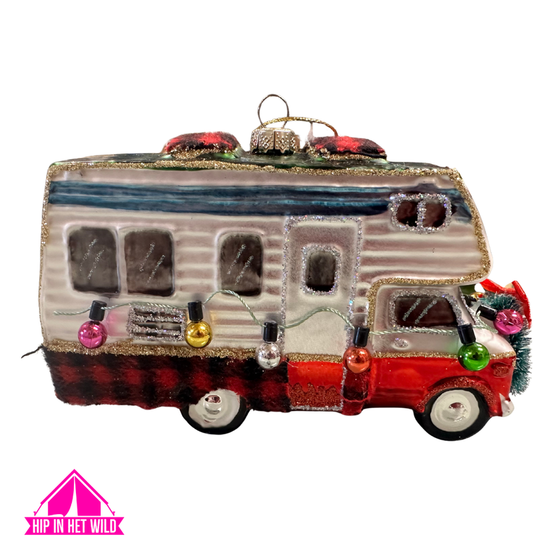 Afbeelding laden in Galerijviewer, Kerstornament camper 15cm
