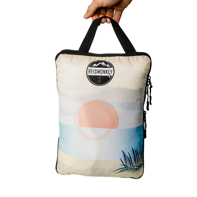 Afbeelding laden in Galerijviewer, Reismonkey Compress-it™ Packing Cubes – Koffer Organizer met Compressie – Set van 3 - print
