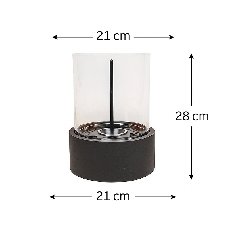 Afbeelding laden in Galerijviewer, Tafelhaard - Rond – Zwart – Binnen &amp; Buiten – 28 cm
