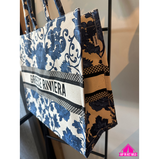 Greece Riviera canvas tas