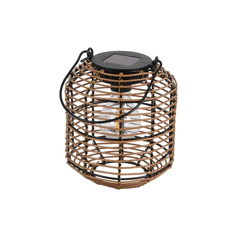 Afbeelding laden in Galerijviewer, Solar Lantaarn Onora Bruin – Sfeervolle Buitenverlichting voor Tuin &amp; Camping
