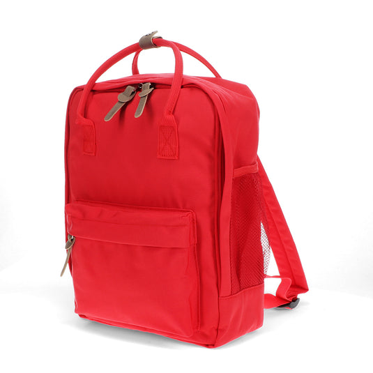 Rex London Compacte rugzak in geel, rood, groen en roze.