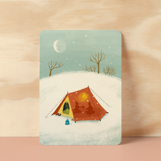 Postcard | Winter camping