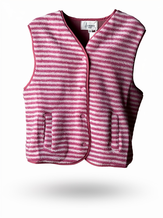 Teddy Gilet Roze