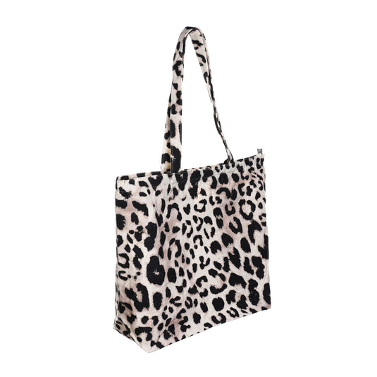 Canvas boodschappentas – Luipaardprint