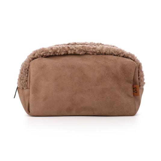 Winter teddy make up tas bruin