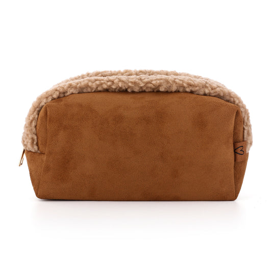 Winter teddy make up tas khaki