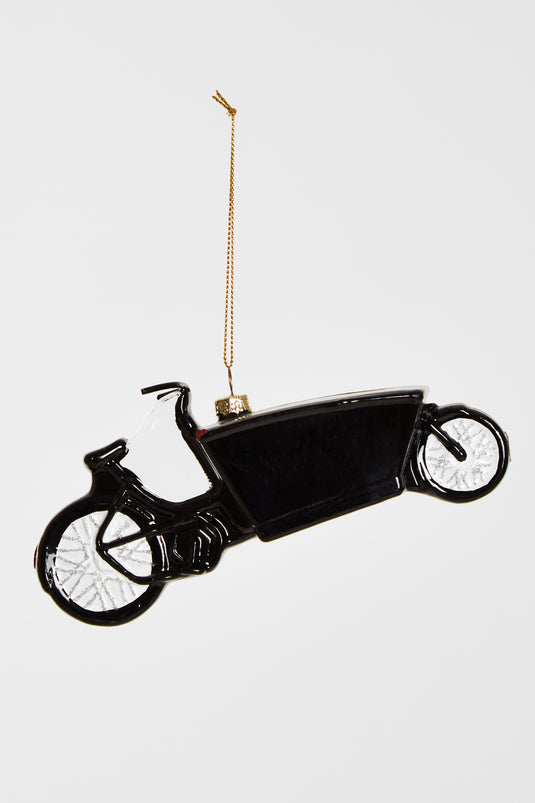 Yup in de Boom | Bakfiets kerstornament van glas – origineel kerstcadeau