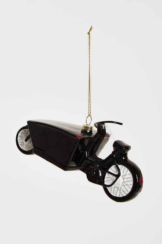 Yup in de Boom | Bakfiets kerstornament van glas – origineel kerstcadeau