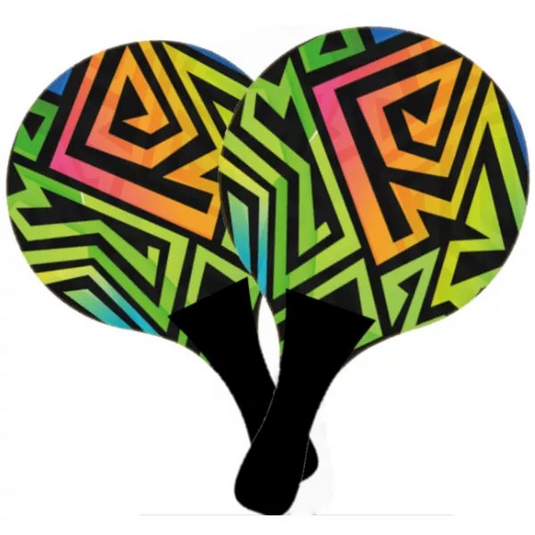 Beachball set Graffiti hout
