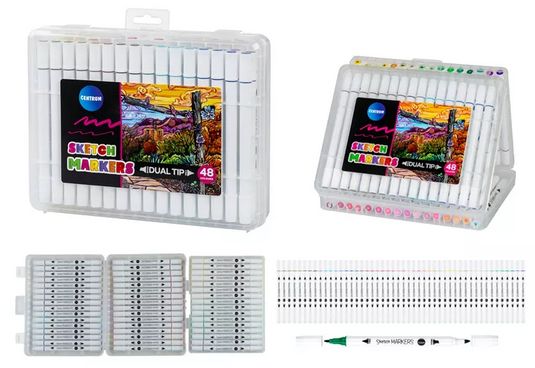 Centrum Sketch Markers – 48-delige stiftenset