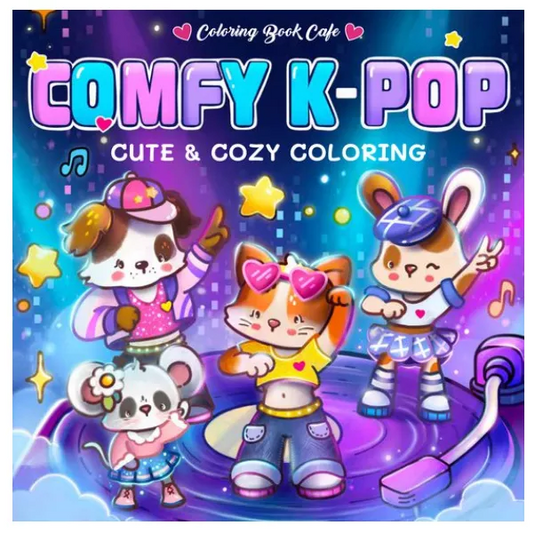 Comfy K-Pop Cute & Cozy Coloring – Kleurboek