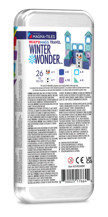 MAGNA-TILES - Winter Wonder 26-Piece Travel Set