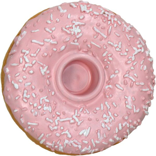 Kaarsenhouder roze donut
