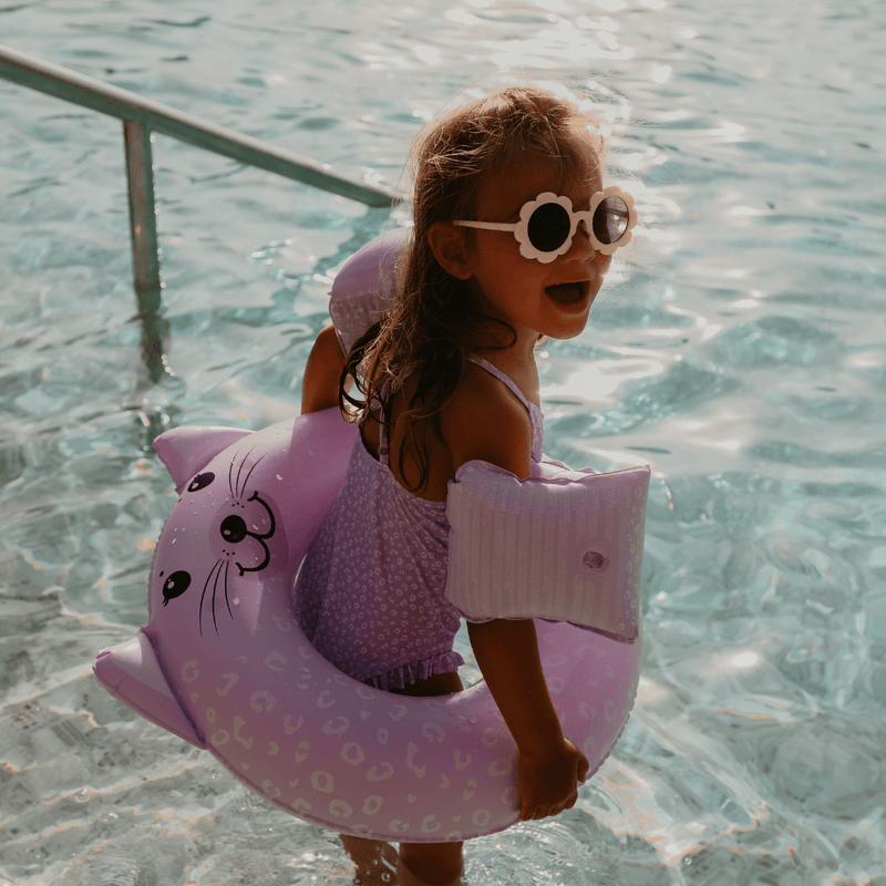 Afbeelding laden in Galerijviewer, Swim Essentials Zwembandjes Lila Panterprint
