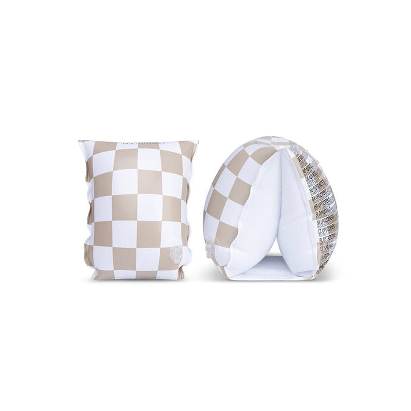 Afbeelding laden in Galerijviewer, Swim Essentials | Checkmate | Beige Zwembandjes
