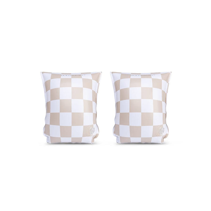 Swim Essentials | Checkmate | Beige Zwembandjes
