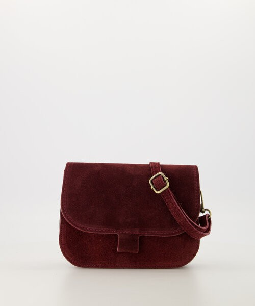 Afbeelding laden in Galerijviewer, Suede – Crossbody tas – Burgundy
