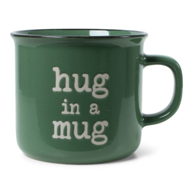 Afbeelding laden in Galerijviewer, Hug in a Mug – Retro Keramieken Mok (Groen)

