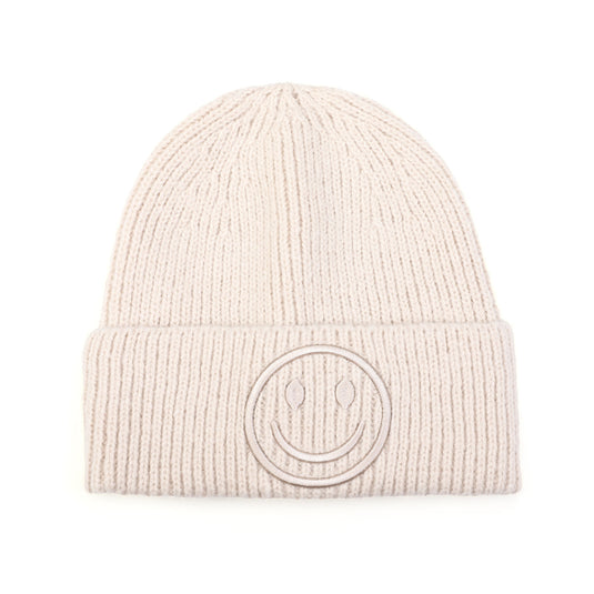 Smiley muts Beige
