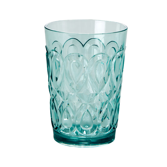 Rice - Acryl glas - doorzichtig - mint - roze - reliëfdetails