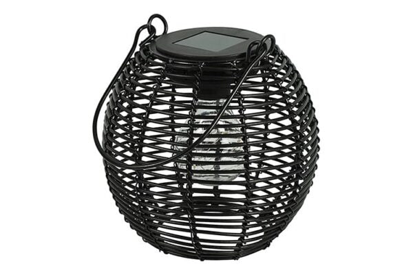 Hanglamp solar led zwart - S