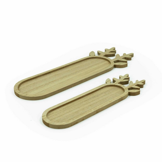 Houten dienblad gewei